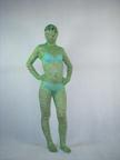 Unisex Green Lace Zentai Suit